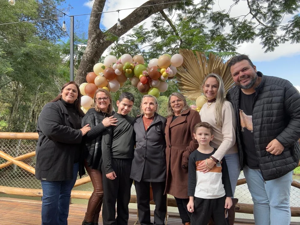 Alex Dias com a família